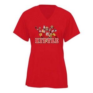 George Kittle Collage 49ers LADIES V-NECK Shirt